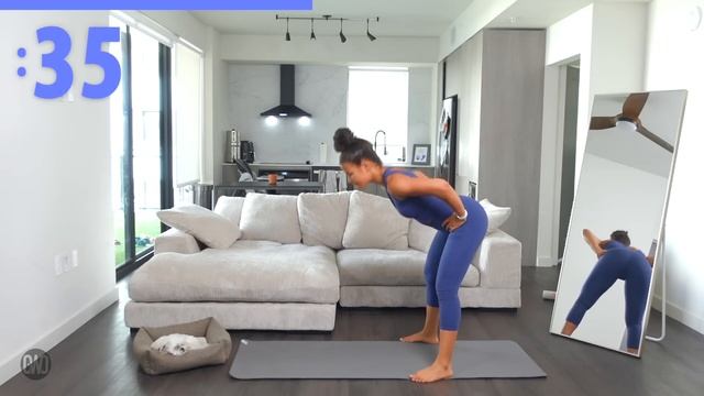 20 Min INTENSE Standing Lower Belly Fat Workout | Low Impact | growwithjo смотреть онлайн