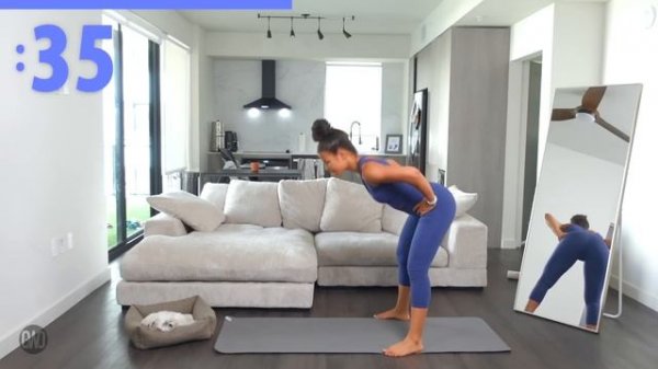 20 Min INTENSE Standing Lower Belly Fat Workout | Low Impact | growwithjo