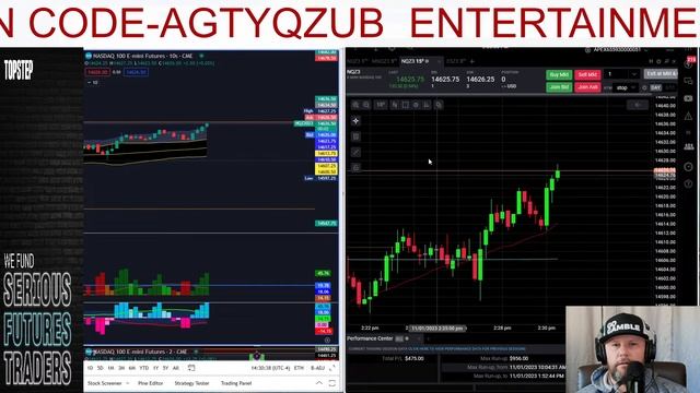 Trading Nasdaq and ES Futures Live! TOPSTEP, APEX, AND BULENOX FUNDED TRADER! смотреть онлайн