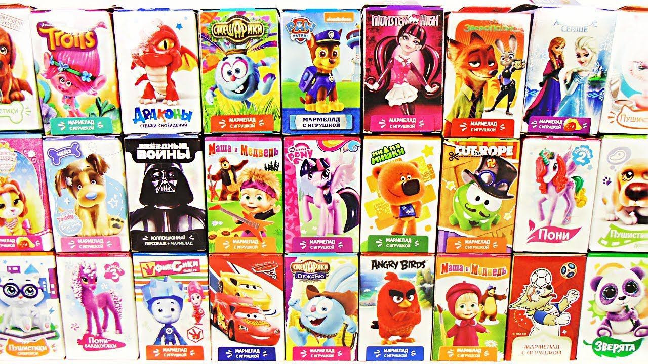 35 СЕРИЙ СЮРПРИЗЫ ИГРУШКИ СВИТ БОКС! Смешарики,Маша и Медведь,Мимимишки,Фиксики,Пони,Щенячий патруль смотреть онлайн