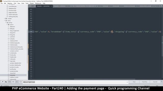 #240 PHP Ecommerce website development | Adding the payment page | MVC OOP - Quick programming смотреть онлайн