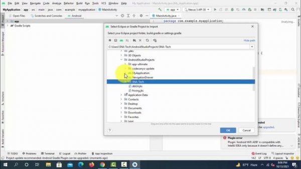 How to import app project in Android Studio | Android Studio Tutorial