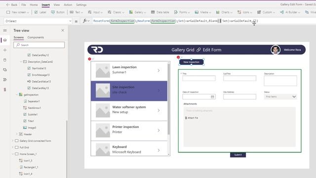Power Apps Gallery Edit Form Tutorial for Beginners смотреть онлайн