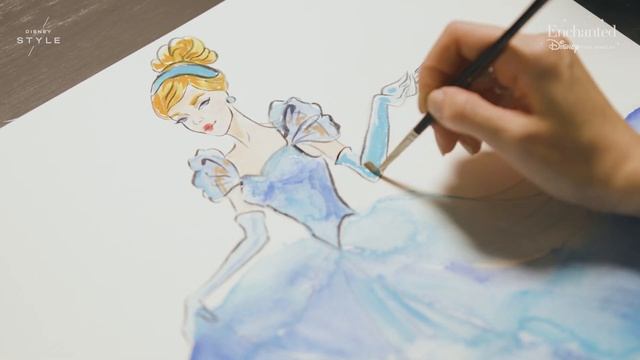 Cinderella Flower Fashion Illustration | Disney Style смотреть онлайн