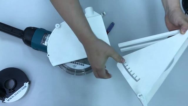 Кожух пылеудаляющий (“Штроборез”) для резки камня и бетона AVA SHTR 230 M (УШМ MAKITA 230 мм) смотреть онлайн