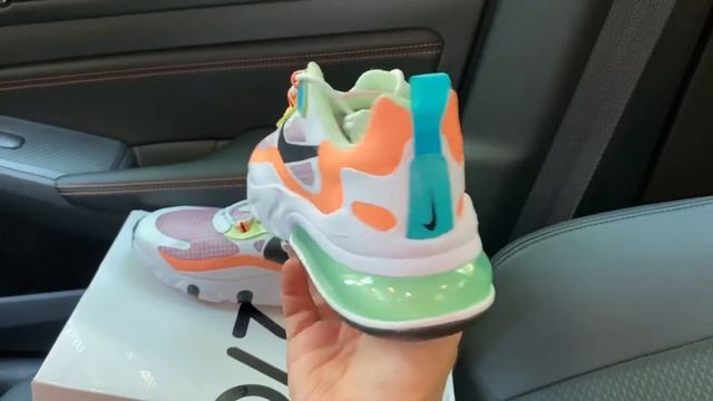 Nike Air Max 270 React Light Arctic Pink womens shoes смотреть онлайн