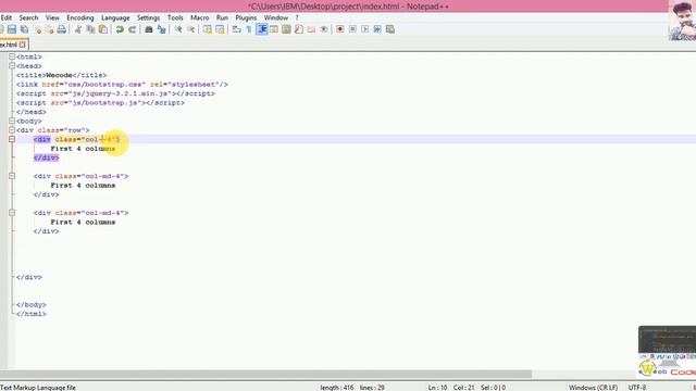 Bootstrap Tutorial in HINDI part #4 "Learn Grid System" смотреть онлайн