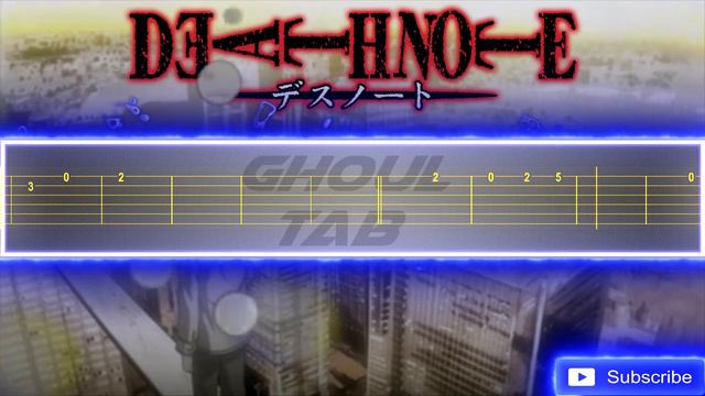 Death Note Opening 1 - The World (Guitar Tab 譜 Tutorial) смотреть онлайн