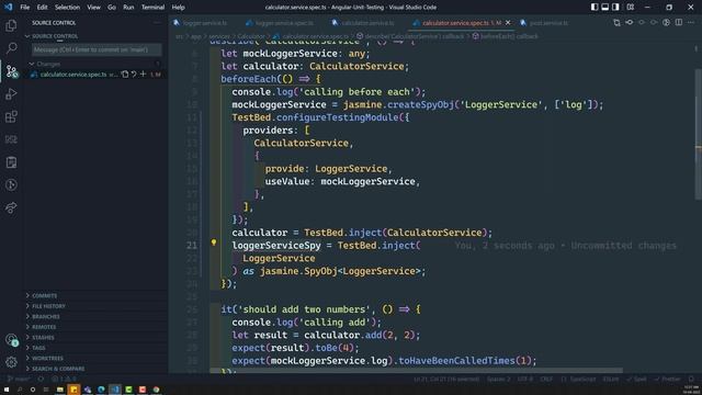 29. Resolve Dependencies for service using Test Bed - Angular Unit Testing смотреть онлайн
