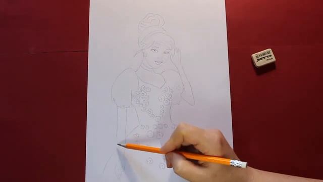 Cinderella How to draw princess Easy Як легко намалювати Попелюшку. Золушка Рисуем легко карандашом смотреть онлайн