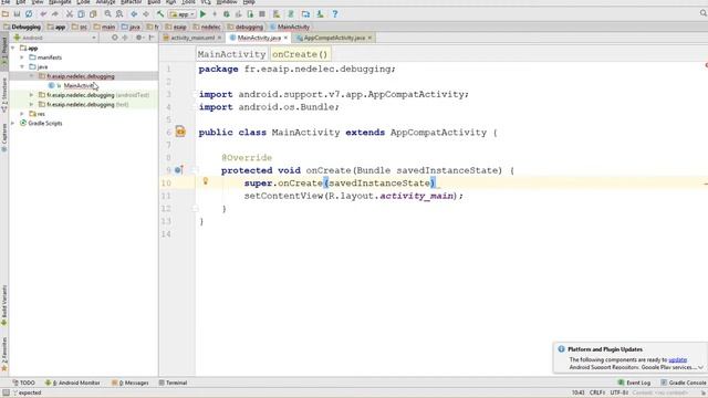 Debugging apps - syntax errors - example in Android Studio смотреть онлайн