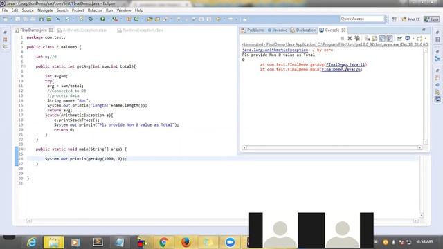 Java Exception handling Part 2 смотреть онлайн