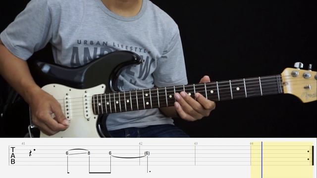 Snowman - Sia - Electric Guitar Tutorial TAB смотреть онлайн