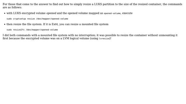 Unix & Linux: Extend a LUKS encrypted partition to fill disk (5 Solutions!!) смотреть онлайн