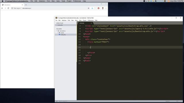 CALCULADORA EM PHP, HTML, BOOTSTRAP! смотреть онлайн