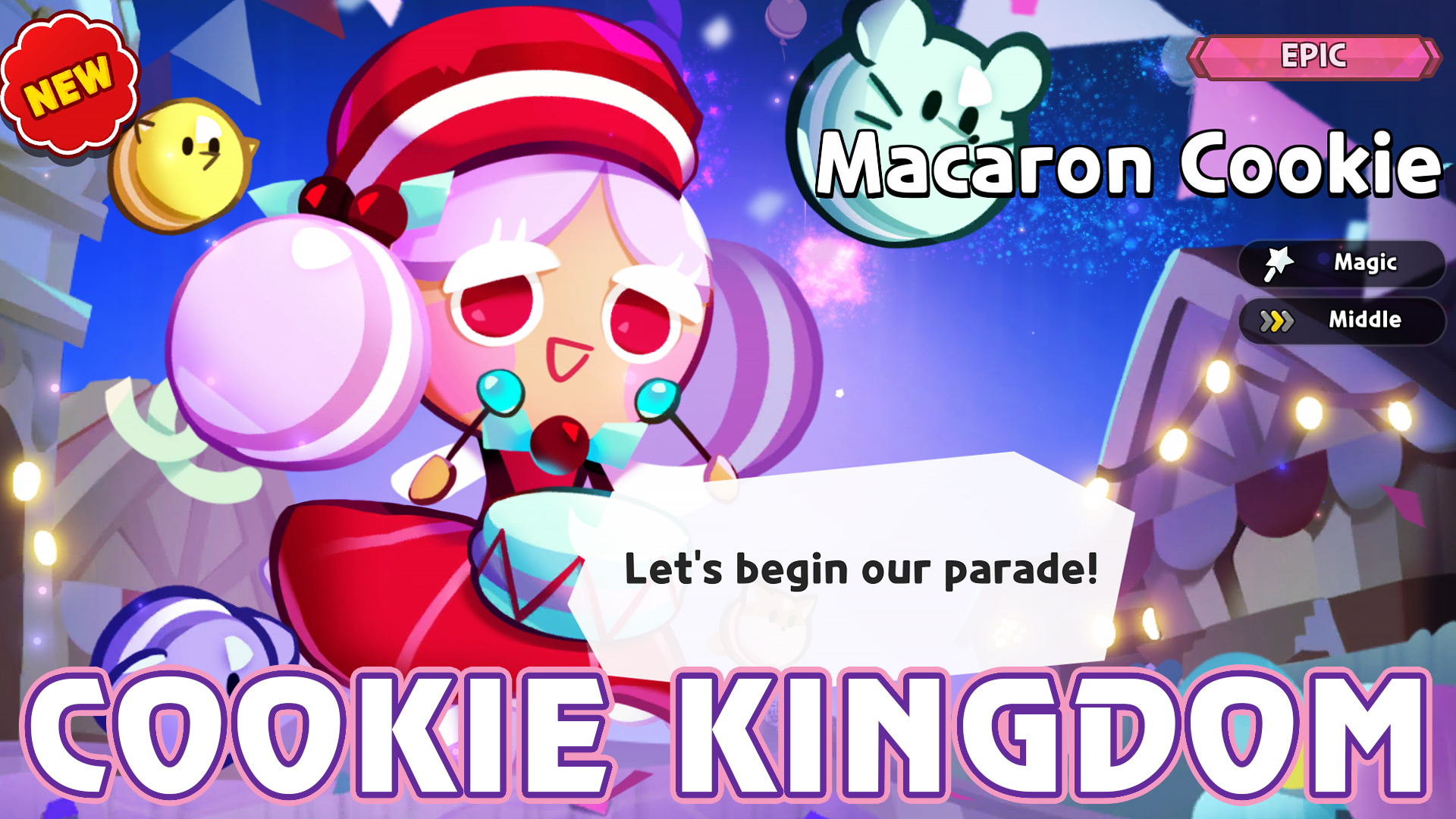 Печенька Макарон, новые костюмы - игра Cookie Run: Kingdom смотреть онлайн