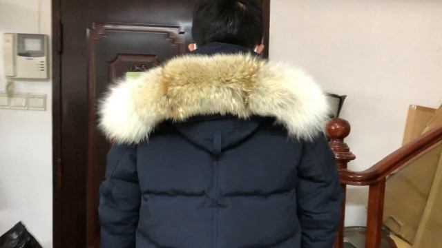 Canada Goose Wyndham Parka Black Label Heritage navy blue смотреть онлайн
