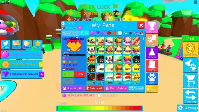 МОЯ СЕКРЕТКА 0,00000067% В СИМУЛЯТОРЕ ЖВАЧКИ В РОБЛОКС?! BUBBLE GUM SIMULATOR ROBLOX смотреть онлайн