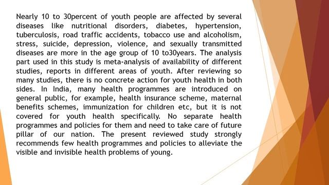 Visible and Invisible Health Problems of Youth in India HSSL 34 157 166 смотреть онлайн