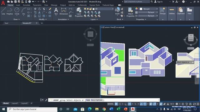 AutoCAD 3D - Maqueta Virtual смотреть онлайн