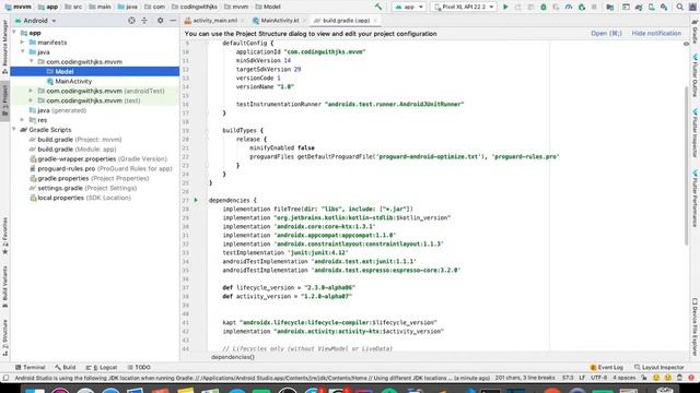 MVVM with RoomDatabase and Kotlin Coroutines - Note App Add dependencies and table part -1 in hindi смотреть онлайн