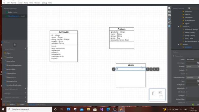 Class diagram for online shopping system in uml | Class diagram in startuml смотреть онлайн