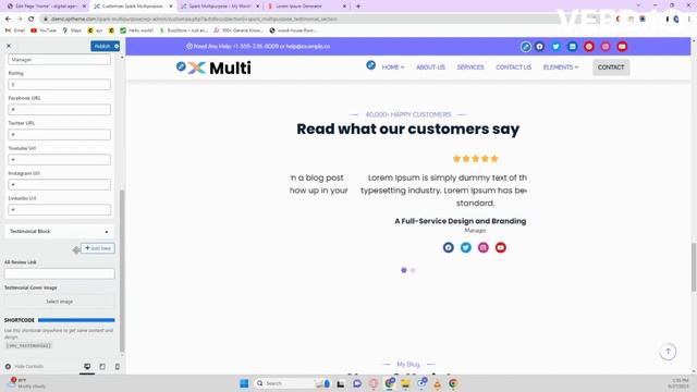 Testimonial Section - Spark Multipurpose WordPress Theme смотреть онлайн