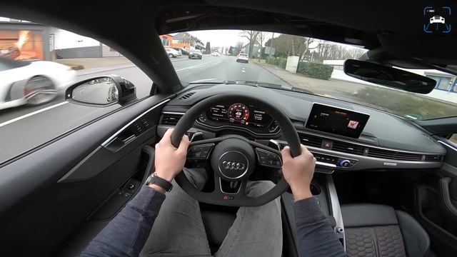 500HP Audi RS5 Manhart 2.9 V6 BiTurbo LOUD! POV Test Drive By AutoTopNL