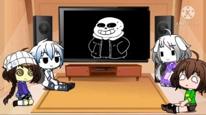 Реакция Undertale на видео: «Underpants:Геноцид» /на русском/Original by:•María_Gácha_Lífe.