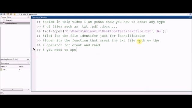 How to create all tye of file txt pdf docx ... (Matlab) смотреть онлайн