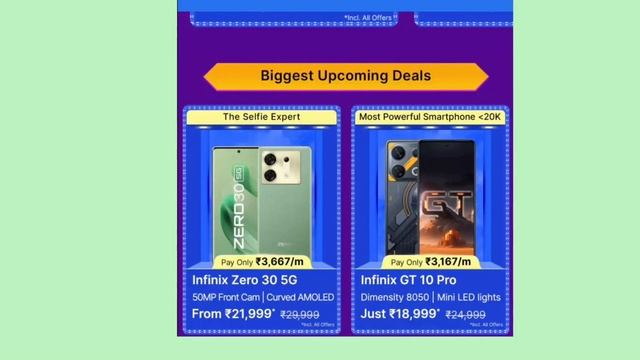 Infinix zero 30 5g OFFICIAL big billion day price | infinix zero 30 5g Flipkart next sale date смотреть онлайн