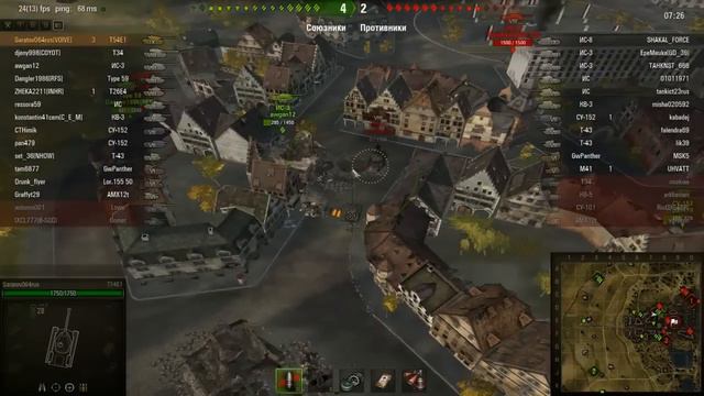 Т54Е1 - Линия штурма смотреть онлайн