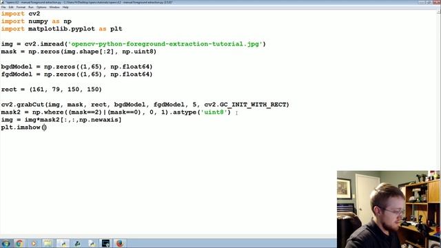 GrabCut Foreground Extraction - OpenCV with Python for Image and Video Analysis 12 смотреть онлайн