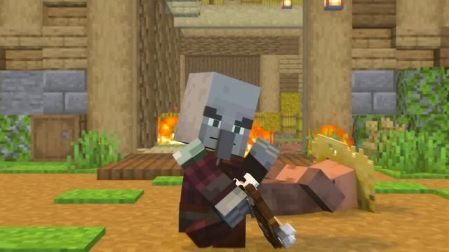 PILLAGER vs VILLAGER : Alex Is In Danger! - Episode 1 - Alex and Steve Life ( Minecraft Animation) смотреть онлайн