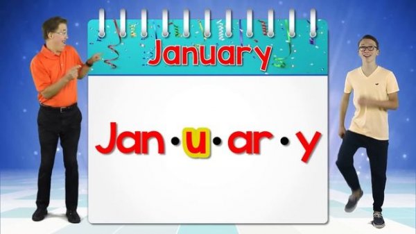 Months of the Year Syllable Song   Phonological Awareness Jack Hartmann