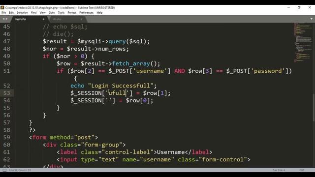 Dashboard struture and login, logout function - PHP Programming смотреть онлайн