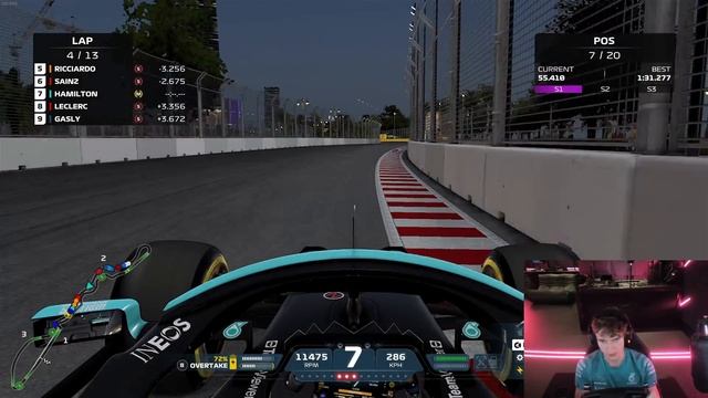 LAST TO FIRST CHALLENGE AROUND THE NEW JEDDAH CIRCUIT! (110% AI) смотреть онлайн