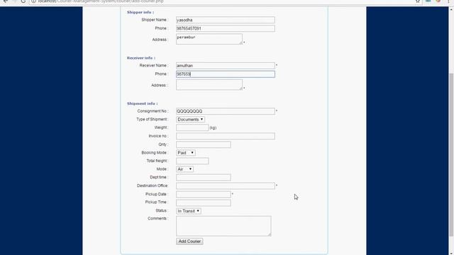 Courier Management System Project in PHP - 1Crore Projects смотреть онлайн