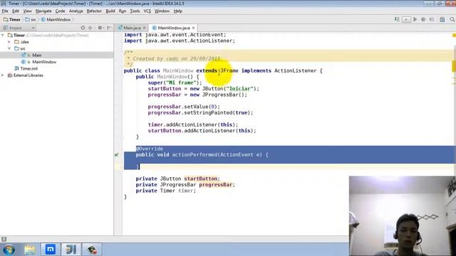 Tutorial Timer en Lenguaje Java con IntelliJ IDEA смотреть онлайн