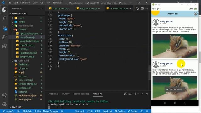 React Native For Beginner ReactNative101 Part84 101Project FloatingButton PositionAbsolute смотреть онлайн