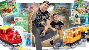 САМАЯ БОЛЬШАЯ ЖЕЛЕЗНАЯ ДОРОГА ЛЕГО ! #лего #lego #legotrain #железнаядорога #legoduploм