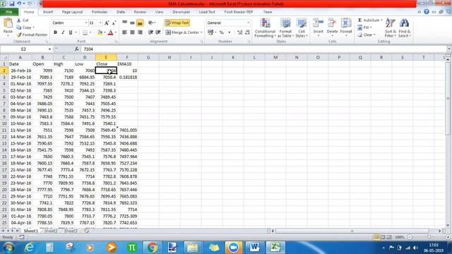 How to Calculate Exponential Moving Average Indicator using Excel смотреть онлайн