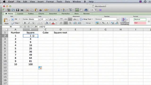Inputting an Exponent in Excel : MS Excel Tips смотреть онлайн