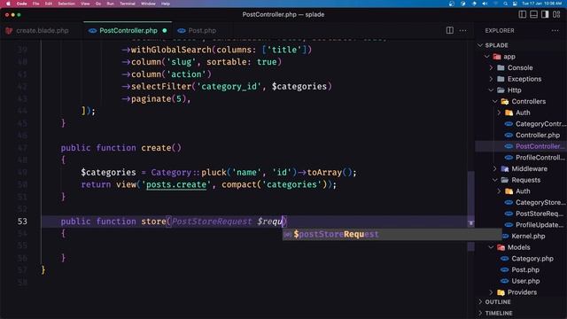 07 Create New Post and Show Notification | Laravel Splade Tutorial смотреть онлайн