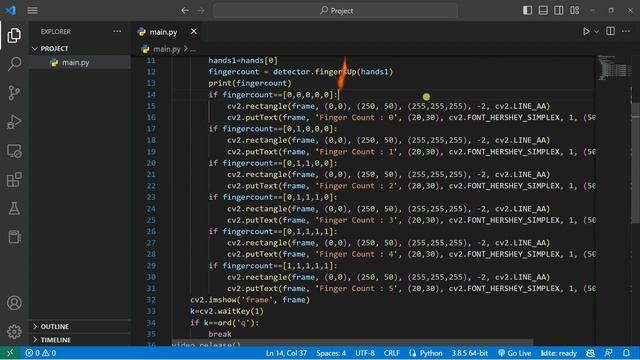 Python Project : Take Selfie Using Your Hand Gesture смотреть онлайн