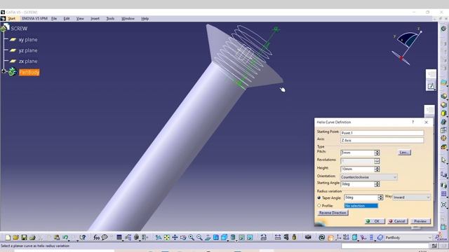Screw Design in Catia V5 || Mechverse смотреть онлайн
