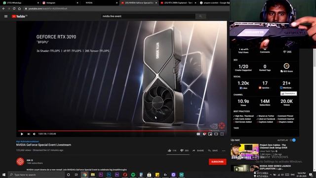 NVIDIA 3000 SERIES LAUNCH EXPLANATION | புது GRAPHICS CARD смотреть онлайн