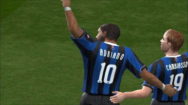 PES 6 - Adriano super Goal - Inter vs. AC Milan (PES 6 FLS Season 2006/2007 patch) смотреть онлайн