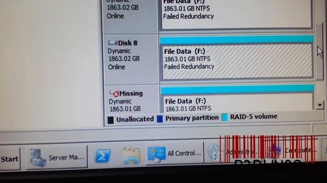 Repair Degraded Failed Redundancy Software Raid Windows File Server смотреть онлайн