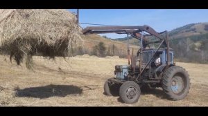 Самодельный Стогомет на трактор Т 40.